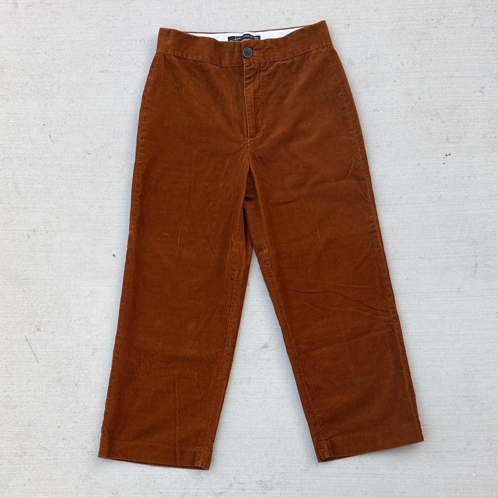 Zara Corduroy Wide Leg Trousers XS